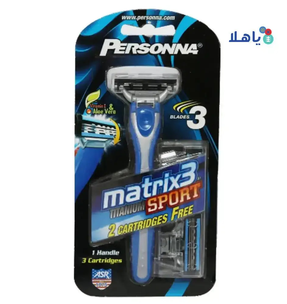 PERSONNA - PERSONNA MATRIX3+TITANIUM 2CARTUCHOS - Pharmazone - 