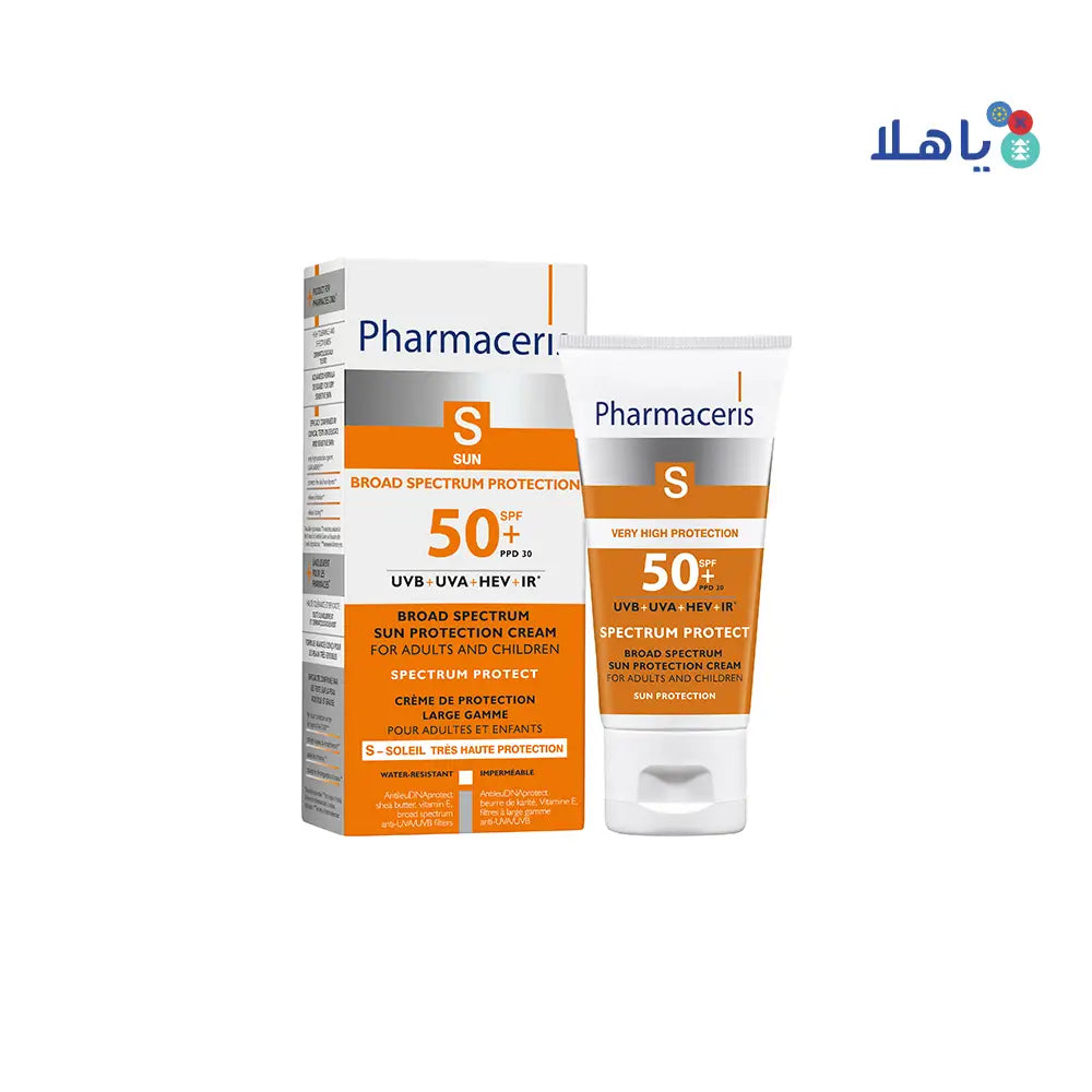 PHARMACERIS BROAD SPECTRUM SUN PROTECTION SPF50+ 50ML