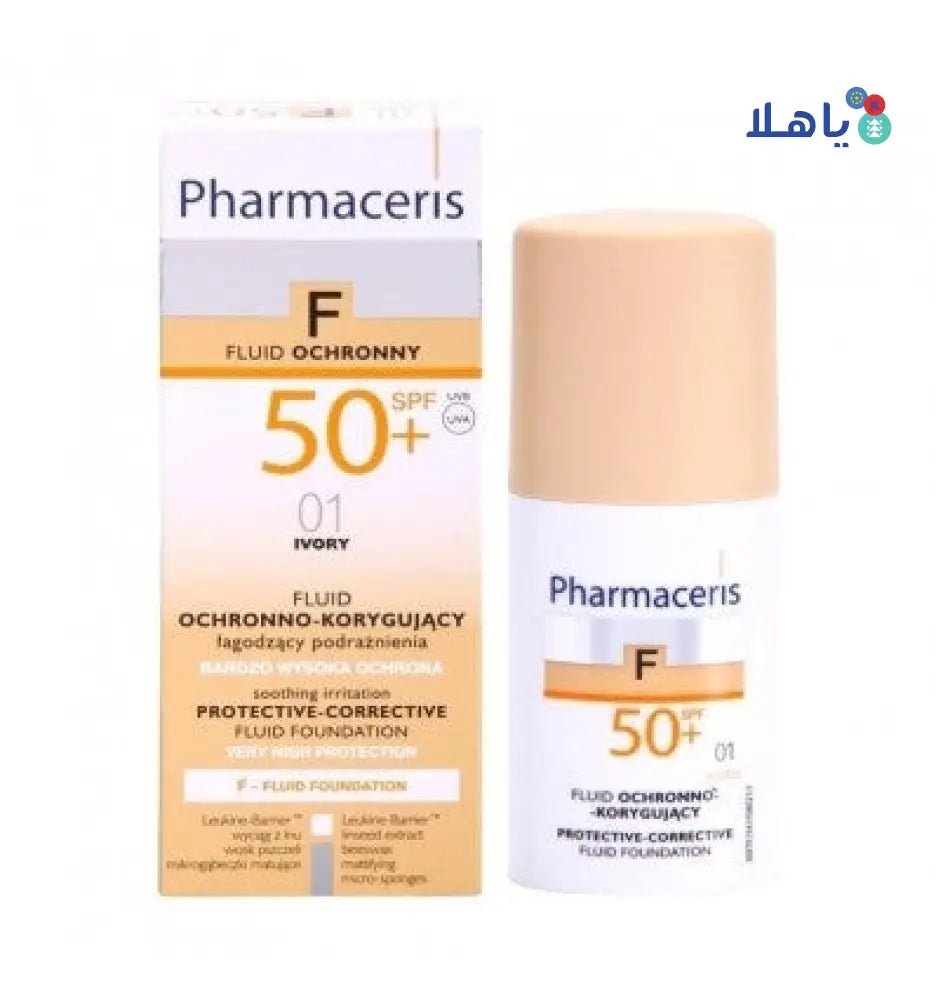 PHARMACERIS - Pharmaceris SPF50 Fulid Foundation Ivory 01 - Pharmazone - 