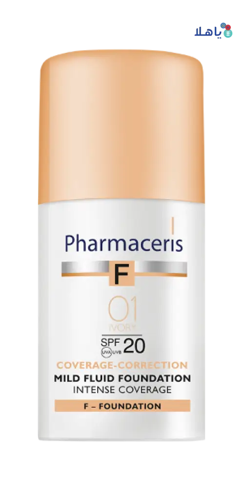 PHARMACERIS SPF20 INTENSE FOUNDATION IVORY 01