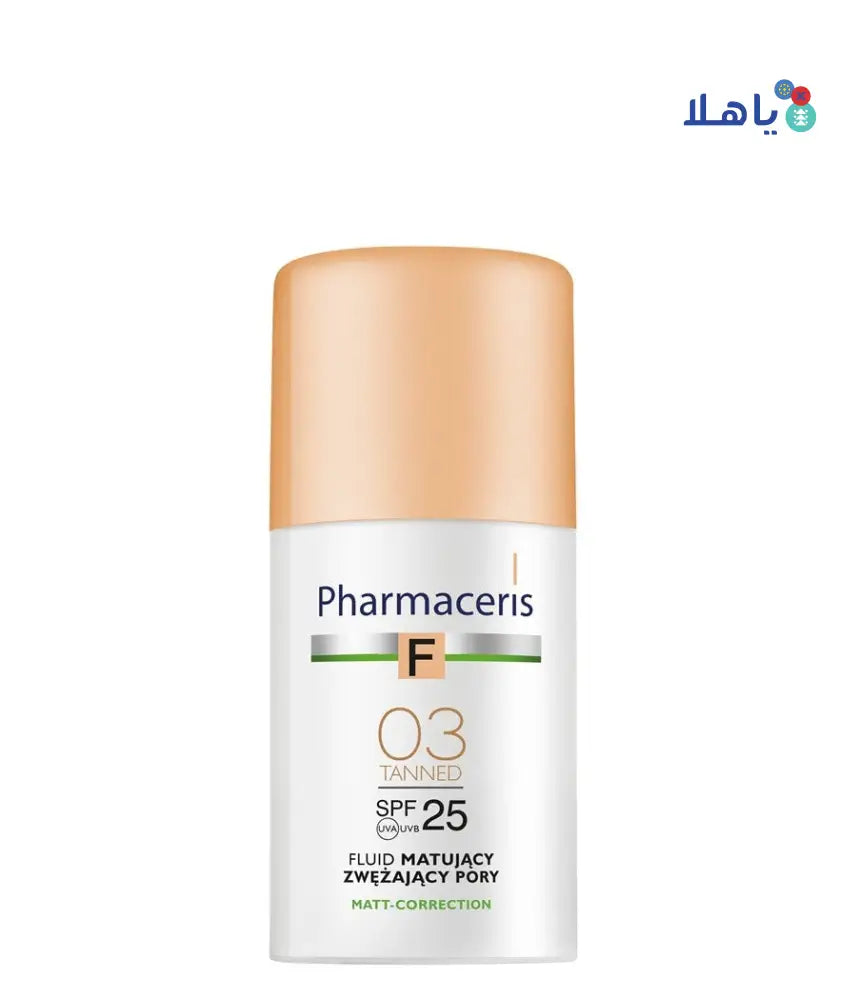 PHARMACERIS SPF25 MATTIFYING FOUNDATION TANNED 03