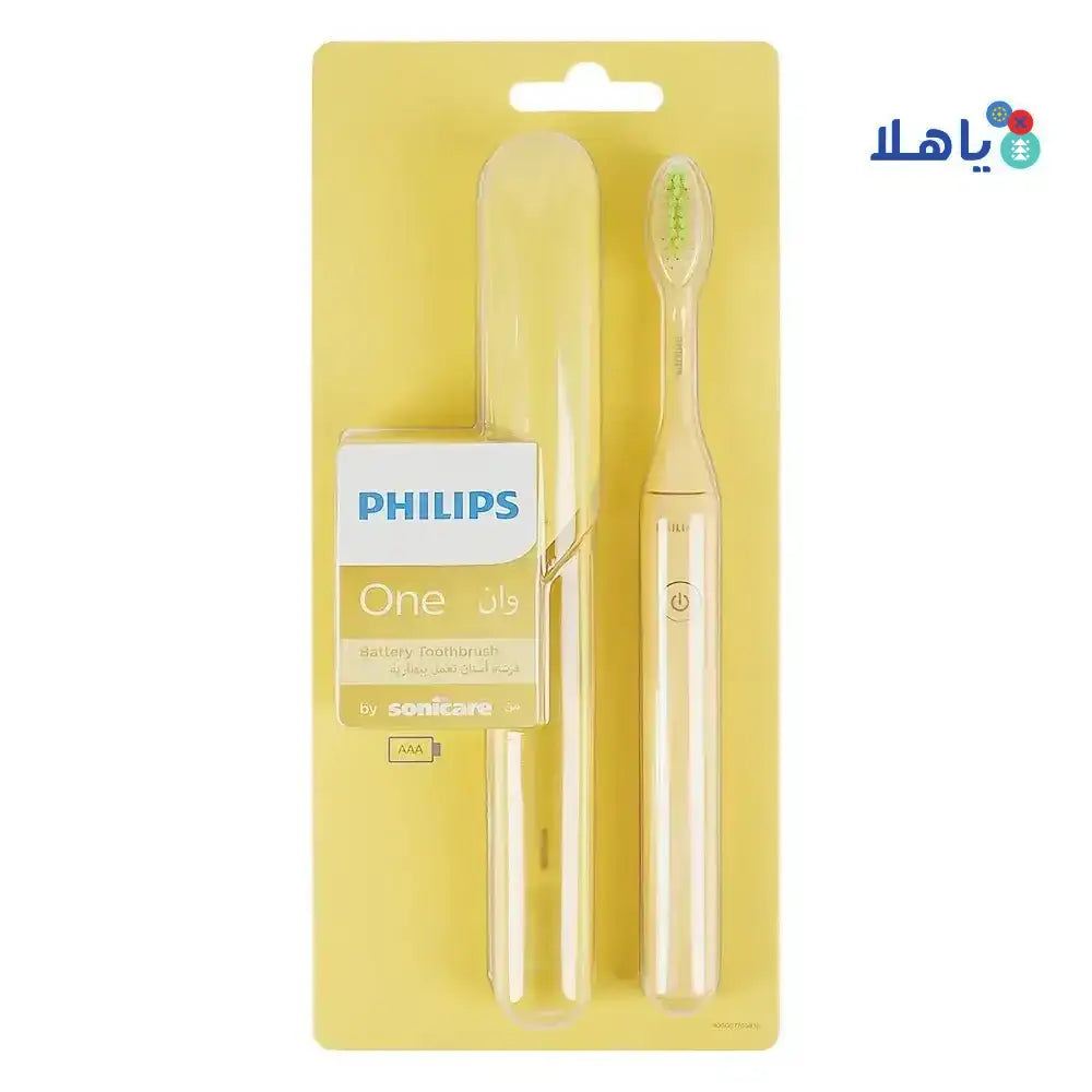 PHILIPS SONICARE - Philips Sonicare One Battery Toothbrush Yellow HY1100/02 - Pharmazone - 