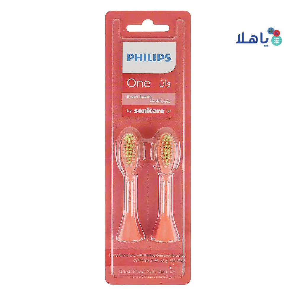 Philips Sonicare One Brush Heads 2pcs Miami Coral BH1022/01