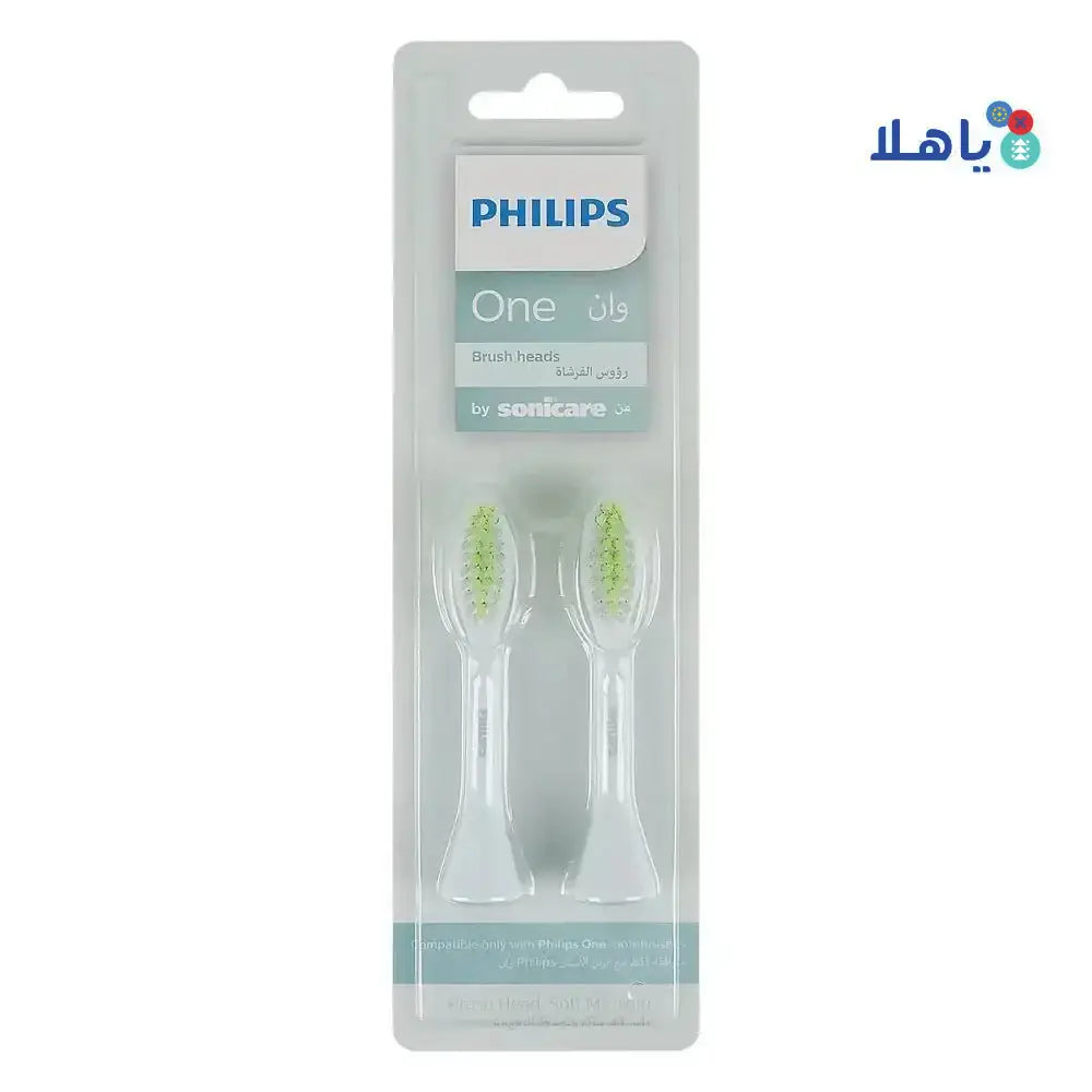 PHILIPS SONICARE - Philips Sonicare One Brush Heads 2pcs Mint Blue BH1022/03 - Pharmazone - 