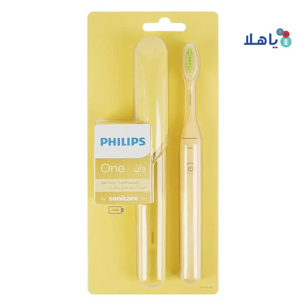 PHILIPS SONICARE - Philips Sonicare One Battery Toothbrush Yellow HY1100/02 - Pharmazone - 