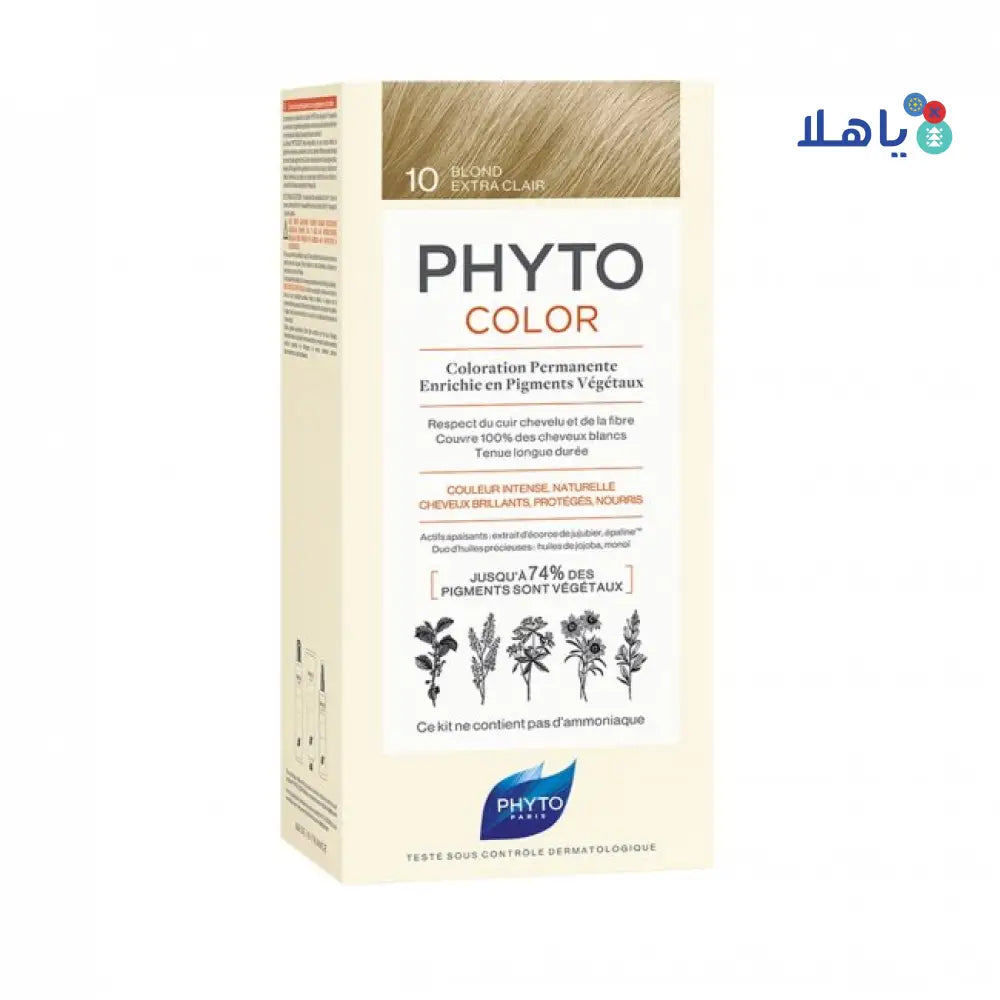 Phyto Permanent Hair Color NO.10 - Blond Extra Clear