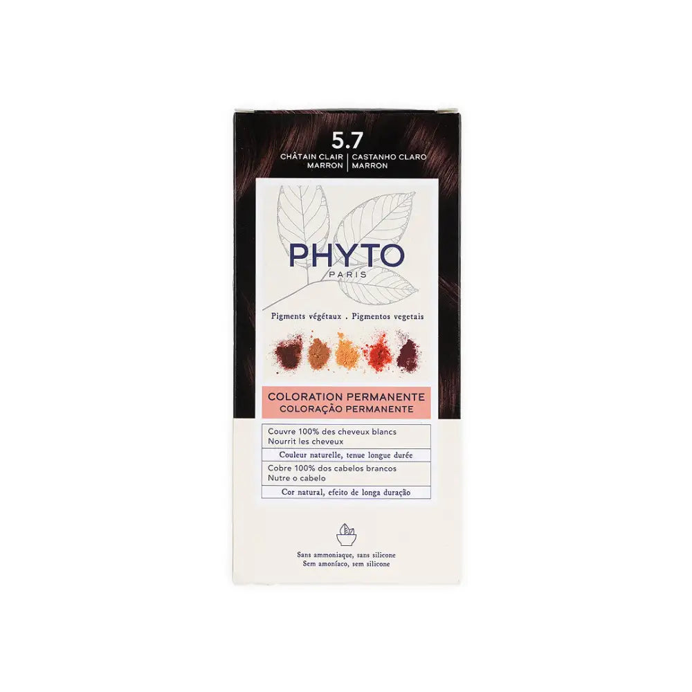 Phyto Permanent Hair Color NO. 5.7 - Light Chestnut Brown