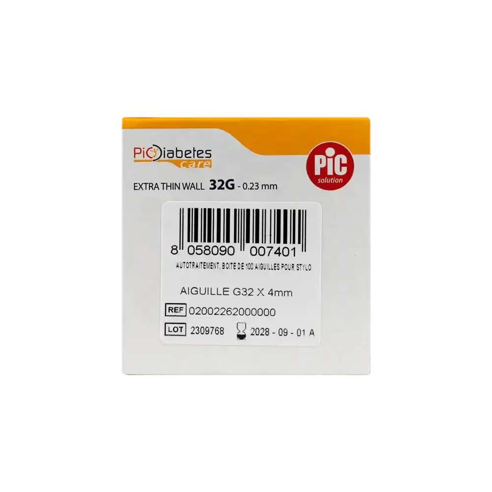 PIC - Pic Insupen Pen Needles 4mmx32G 100pcs - Pharmazone - 