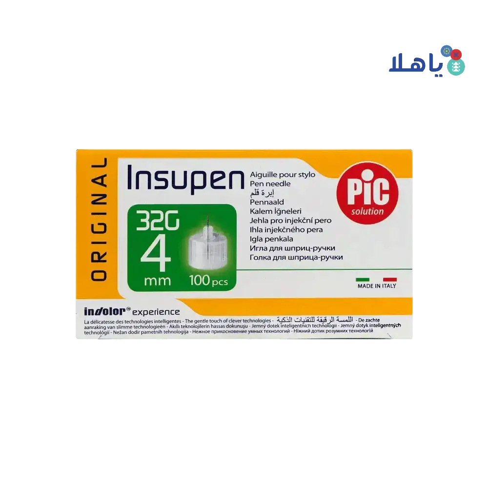 PIC - Pic Insupen Pen Needles 4mmx32G 100pcs - Pharmazone - 