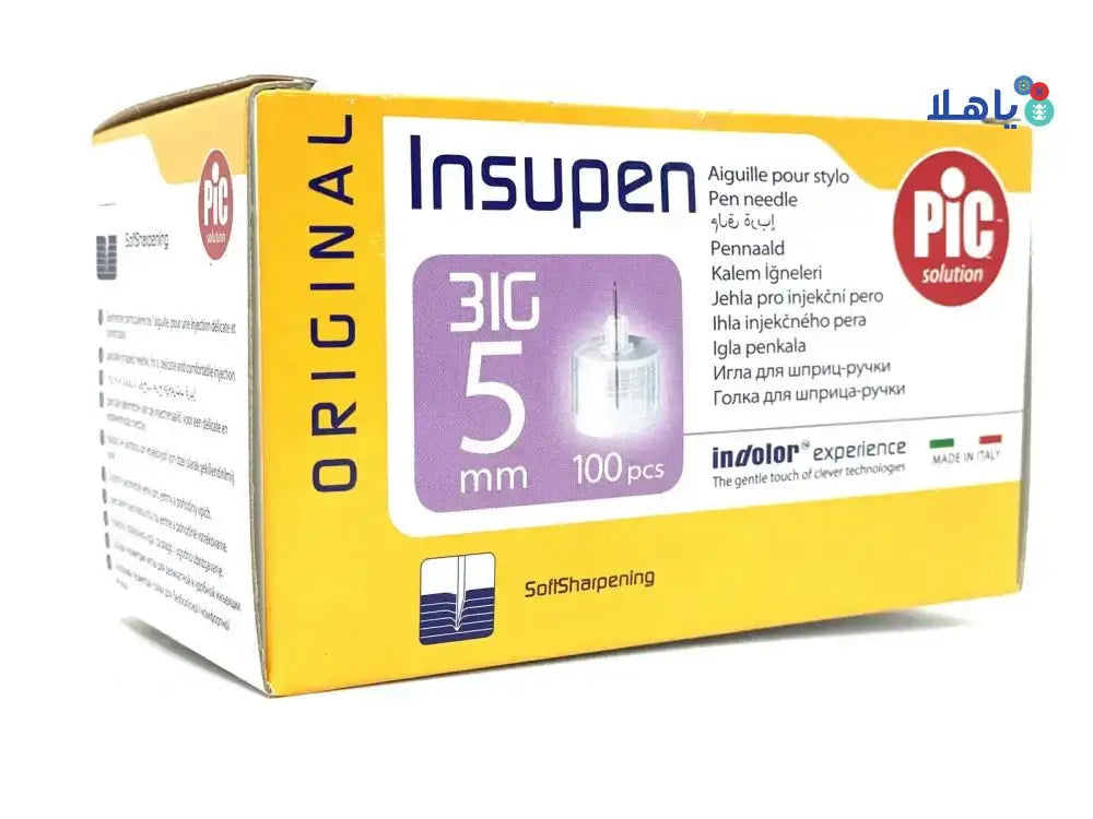 PIC - Pic Insupen Pen Needles 5mmx31G 100pcs - Pharmazone - 