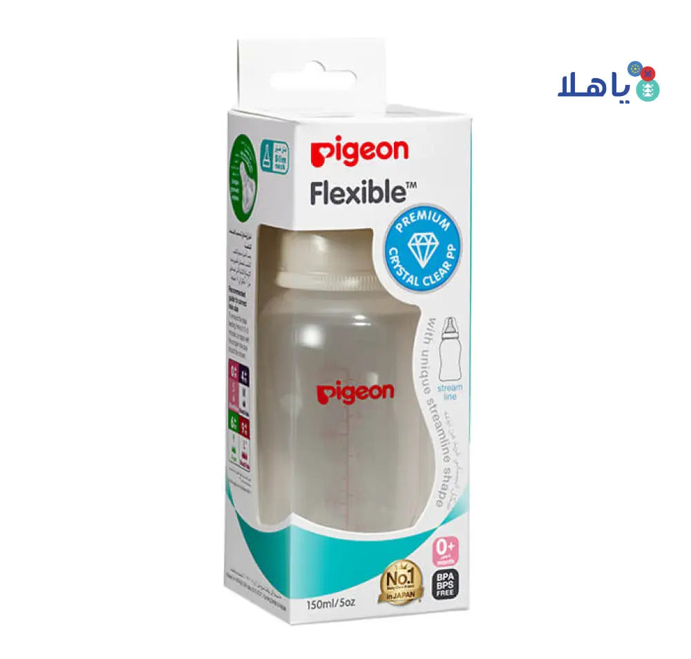 PIGEON FLEXIBLE BOTLLE 0+ M 150ML- PA26651