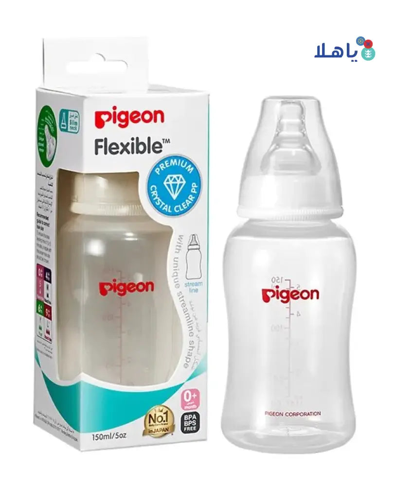 PIGEON FLEXIBLE BOTTLE 0+M 150ML - PA78272