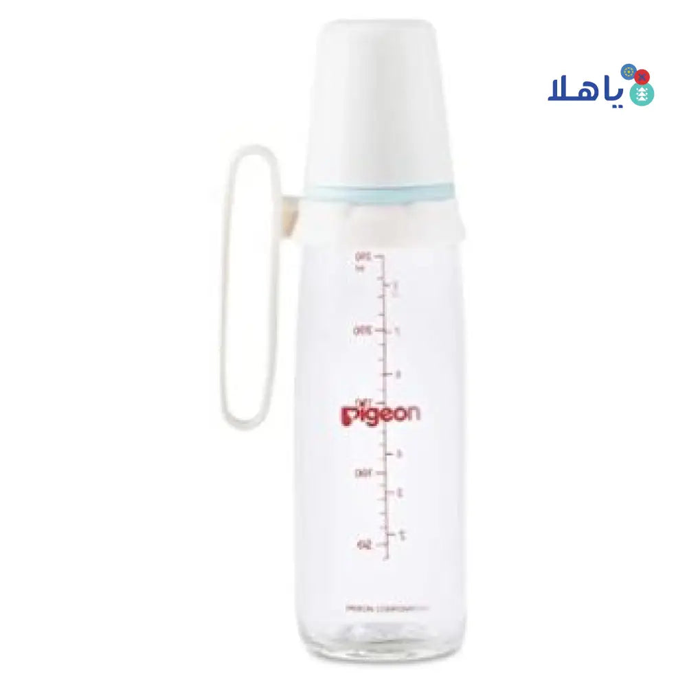 PIGEON NURSER W/ HANDLE GLASS 240ML