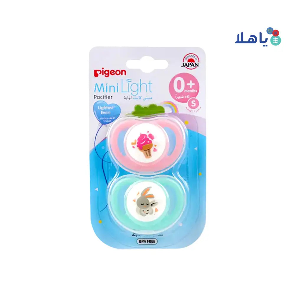 Pigeon Mini Light Pacifier +0m 2Pcs S-78259/78262