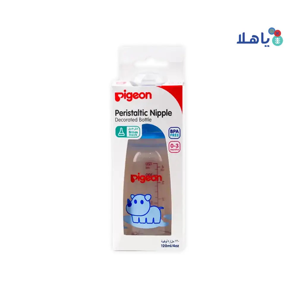 Pigeon Peristaltic Nipple Decorated Bottle 0-3m 120ml-415