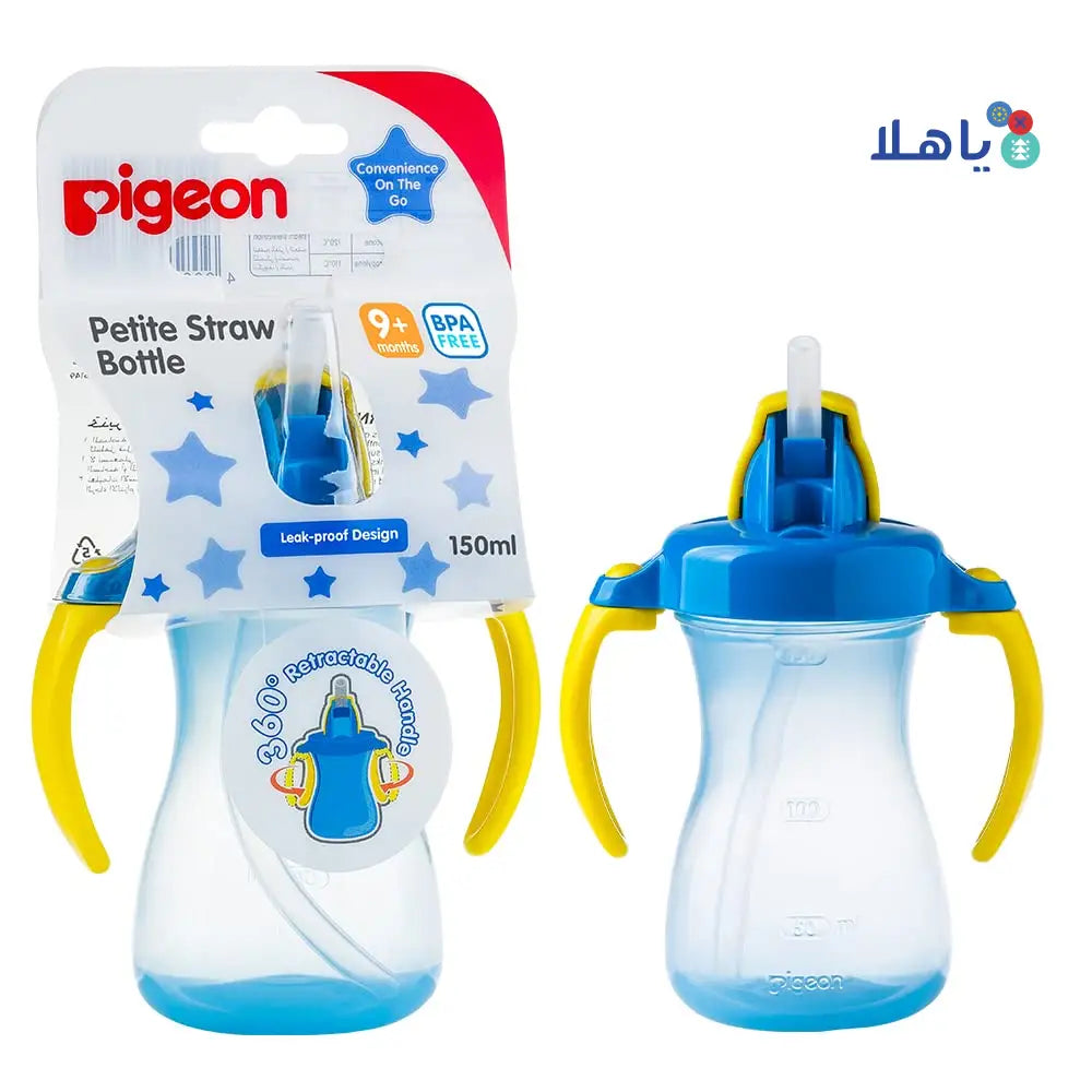 PIGEON PETITE STRAW BOTTLE 9+M 150ML -26149