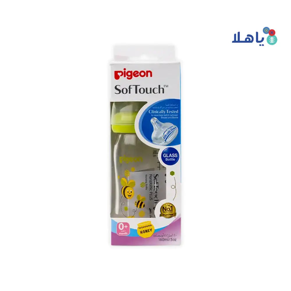 Pigeon Softouch Glass Bottle +0m 160ml-PA26744