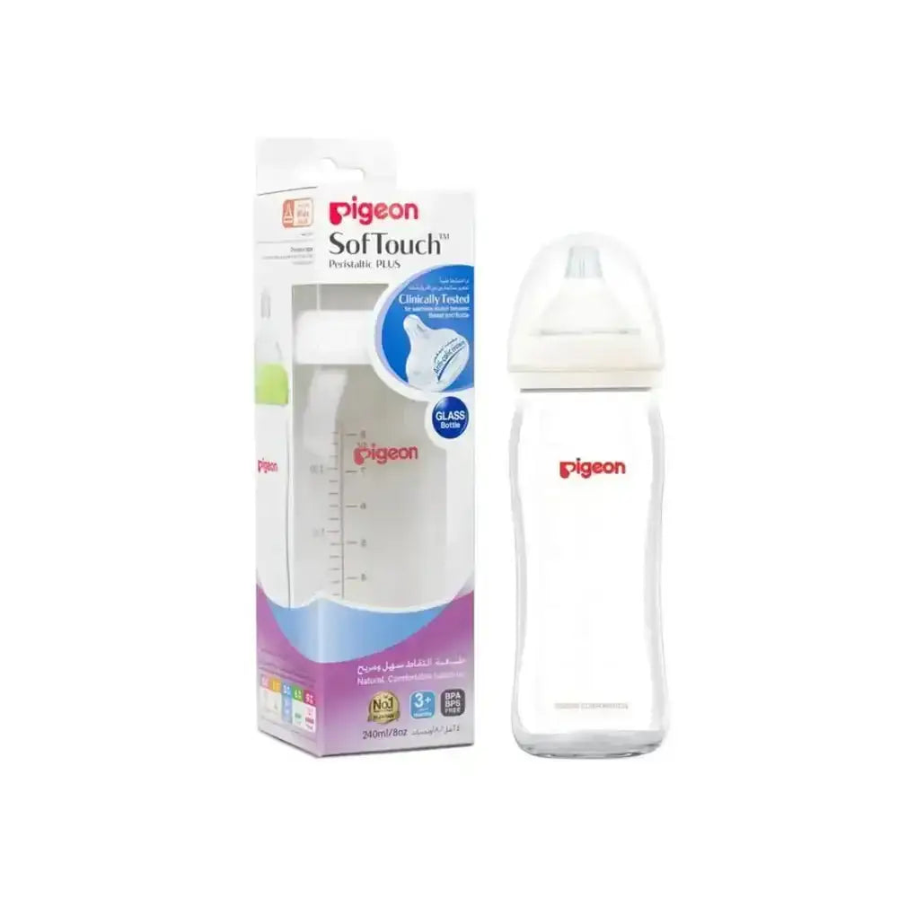 PIGEON - Pigeon Softouch Glass Bottle +3m 240ml - PA00488 - Pharmazone - 