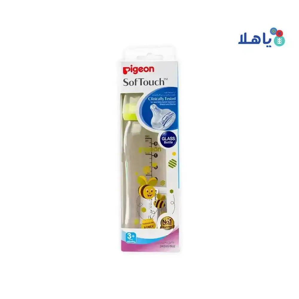 PIGEON - Pigeon Softouch Glass Bottle +3m 240ml - PA26746 - Pharmazone - 