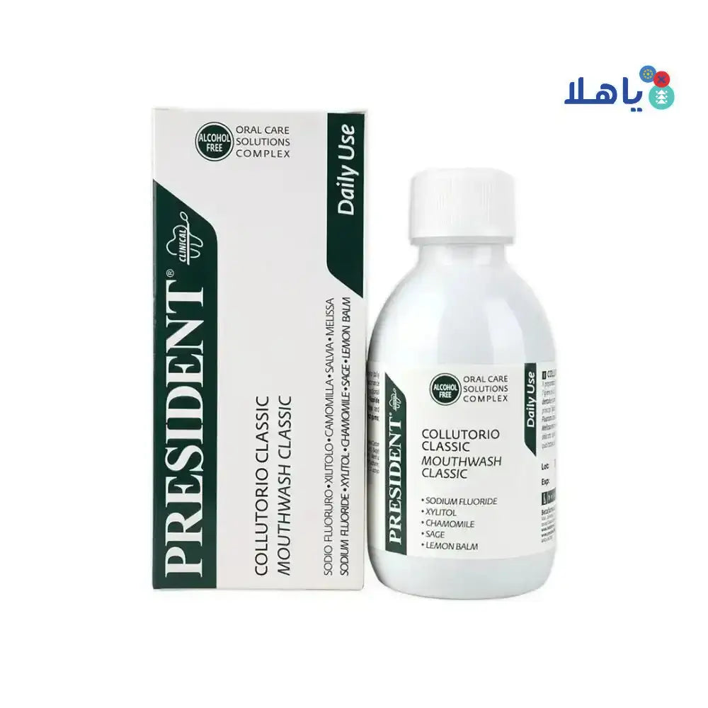 President - President Classic Daily Use Mouthwash 200ml - Pharmazone - 