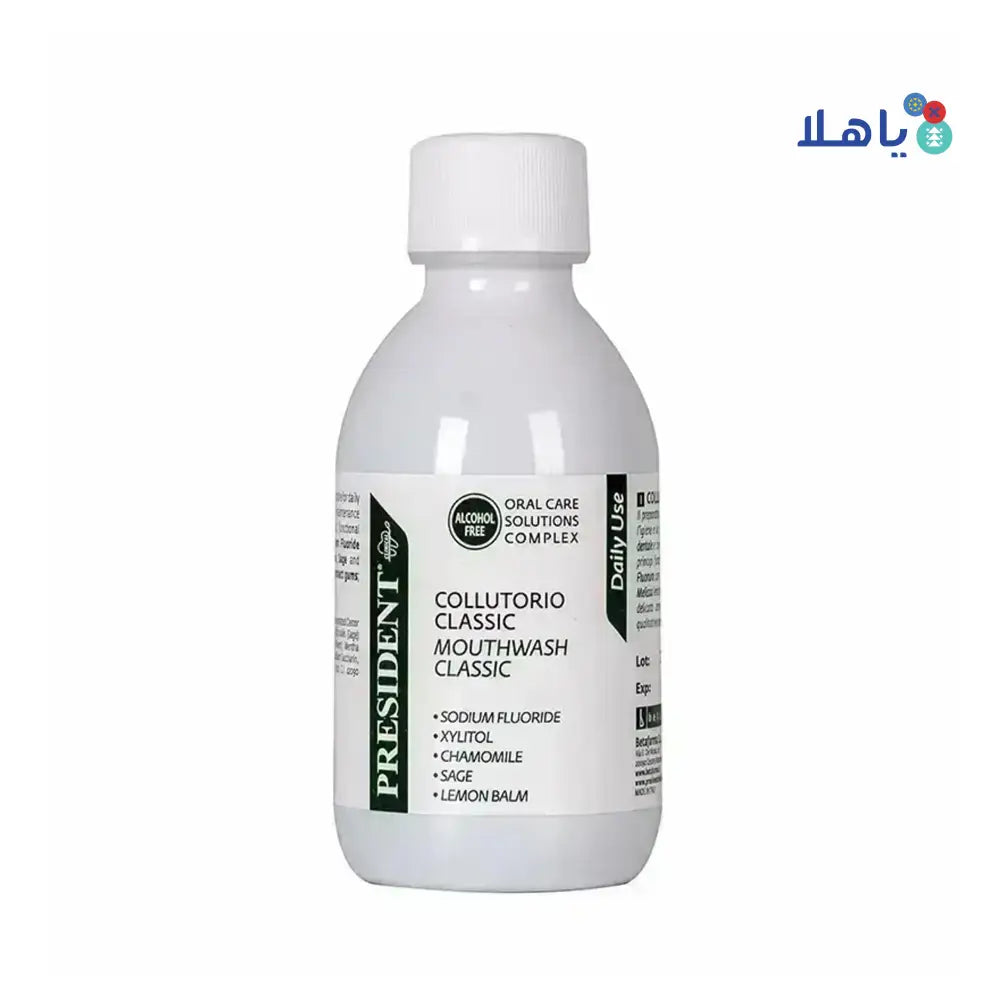 President Classic Daily Use Mouthwash 200ml