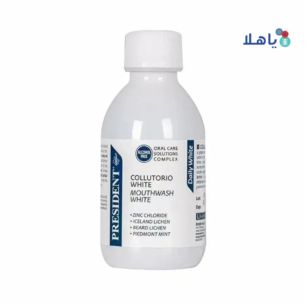 President Daily white Mouthwash 200ml