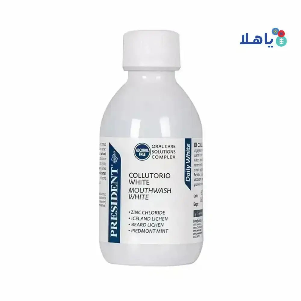 President - President Daily white Mouthwash 200ml - Pharmazone - 