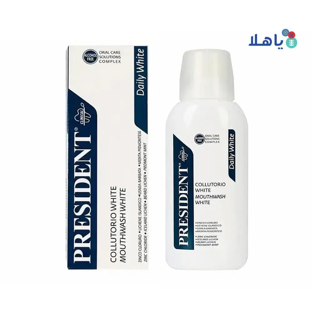 President - President Daily White Mouthwash 250Ml - Pharmazone - 