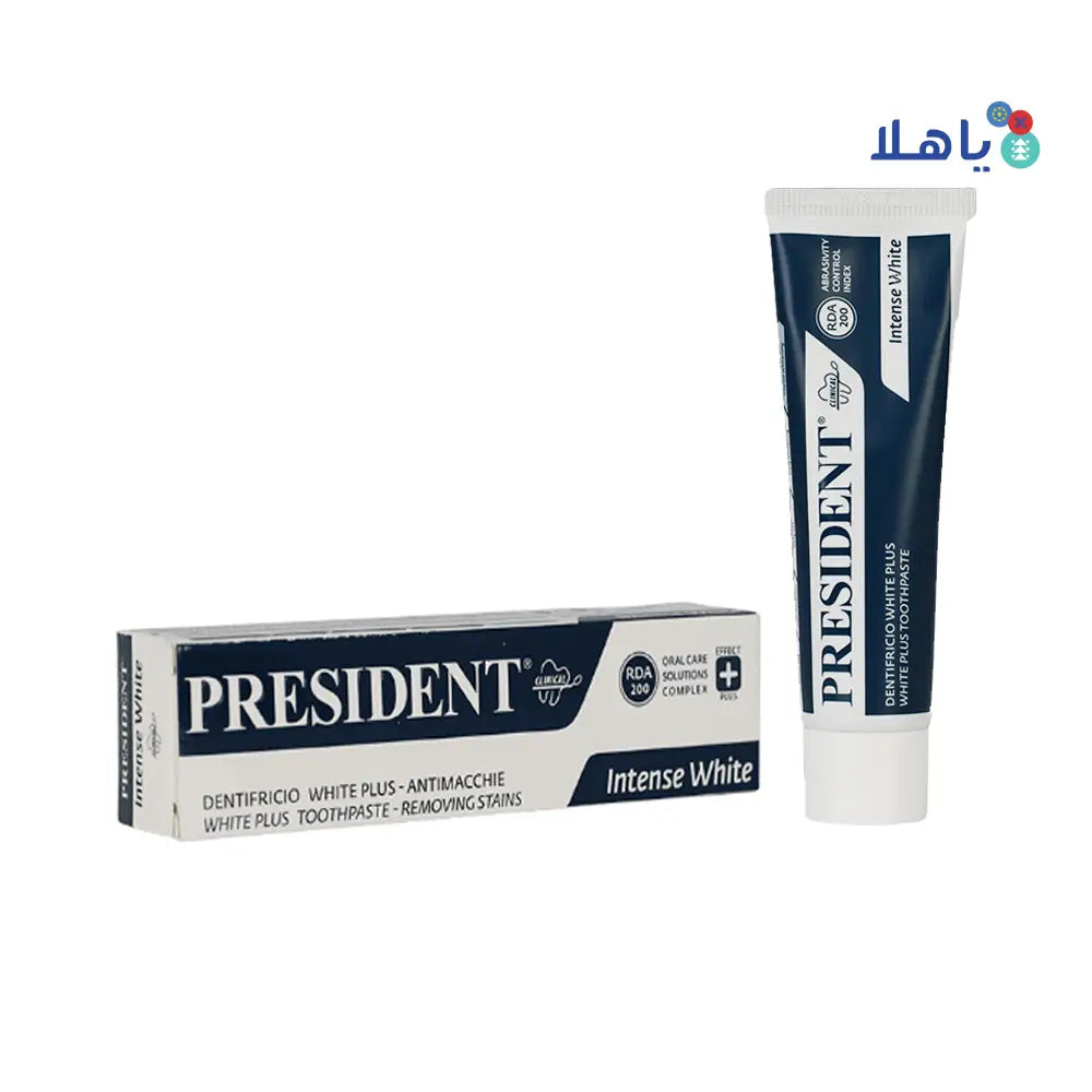 President Intense White Toothpaste 30ml – Pharmazone