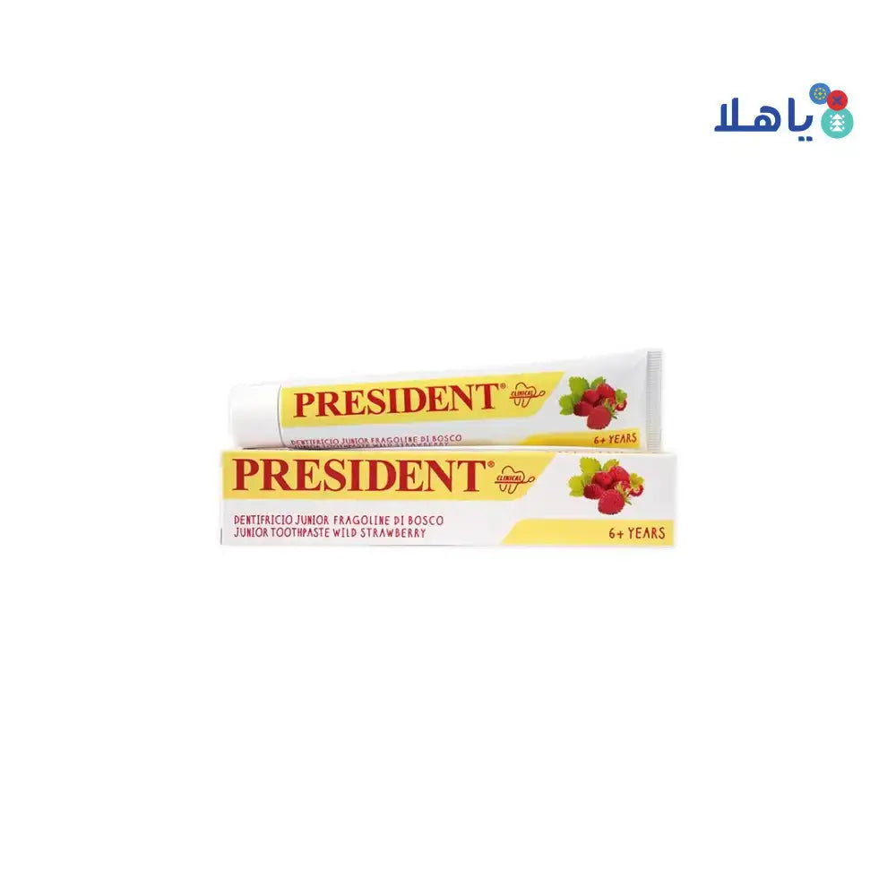 President - President Junior 6+ Wild Strawberry Toothpaste 50ml - Pharmazone - 