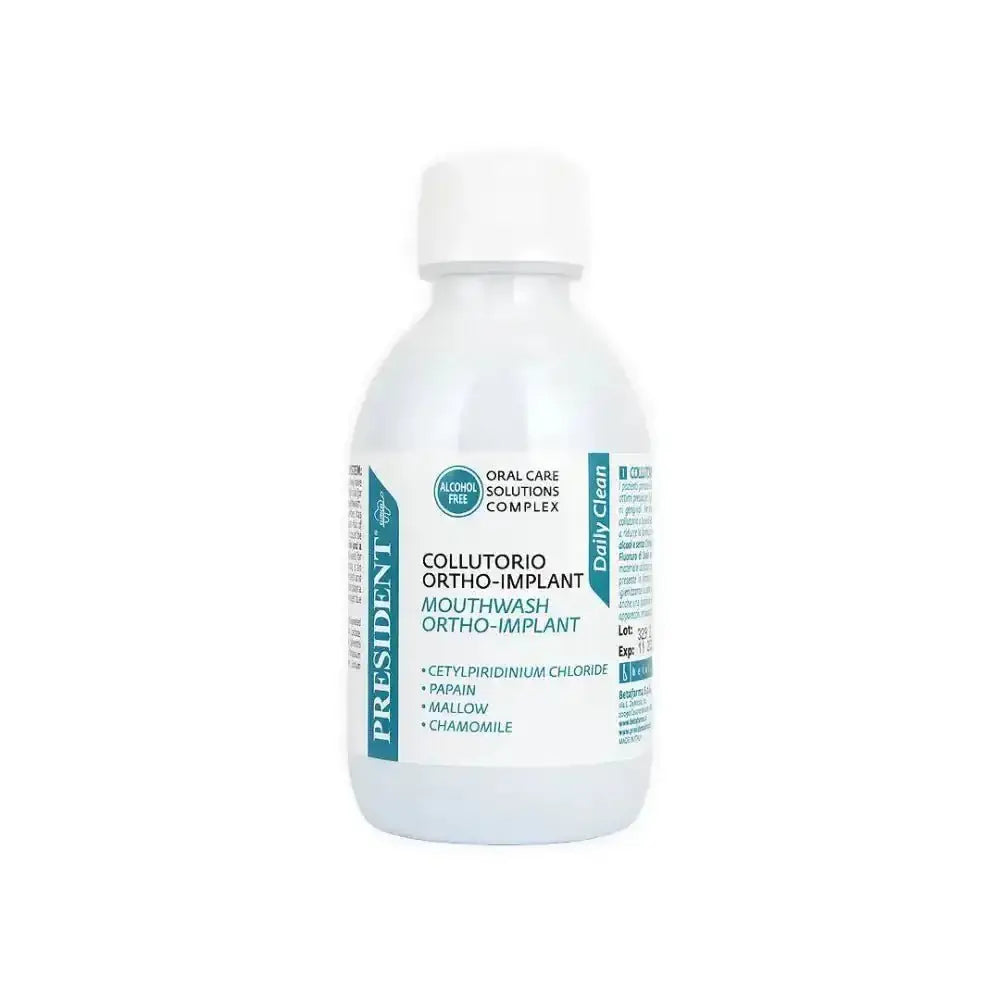 President - President Ortho - Implant Daily Clean Mouthwash 200ml - Pharmazone - 