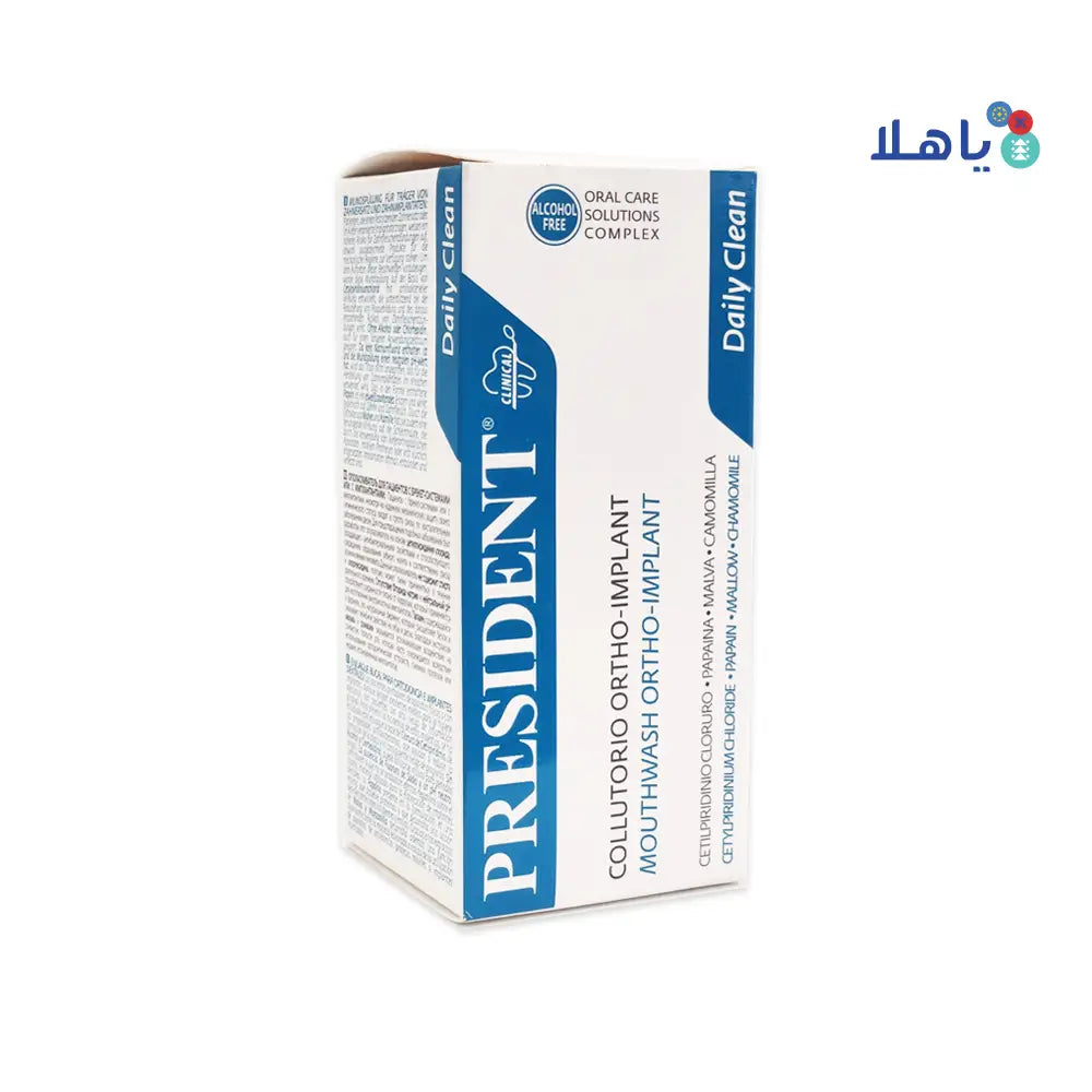 President Ortho-Implant Daily Clean Mouthwash 200ml