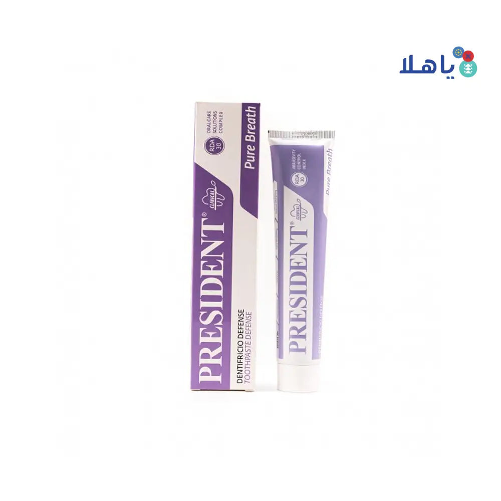 President Pure Breath Defense Toothpaste 75ml