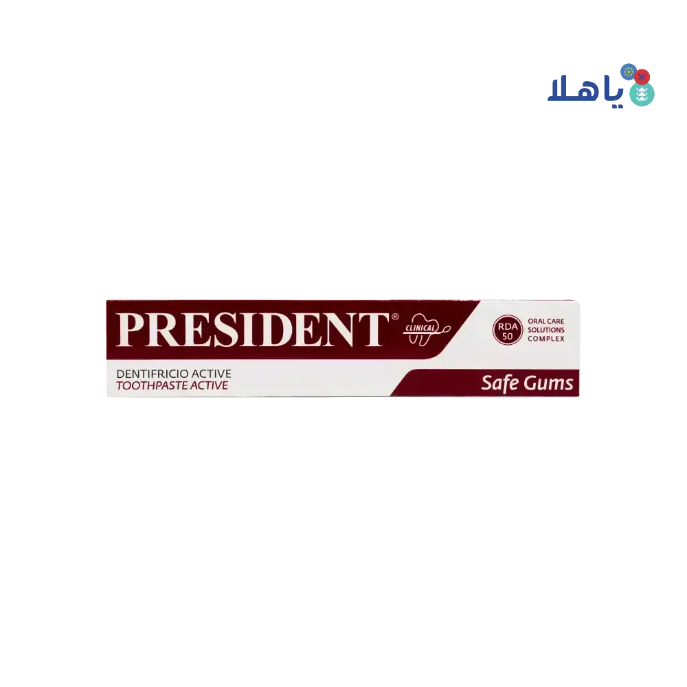 President - President Safe Gums Active Toothpaste 75ml - Pharmazone - 