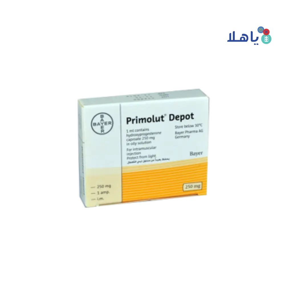 PRIMOLUT DEPOT 250MG/ML 1X1ML AMPOULES