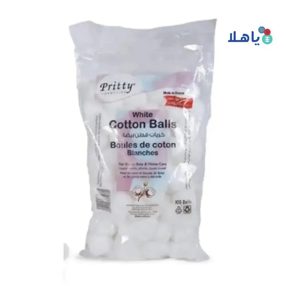 PRITTY - Pritty Cotton 100 Balls - White - Pharmazone - 