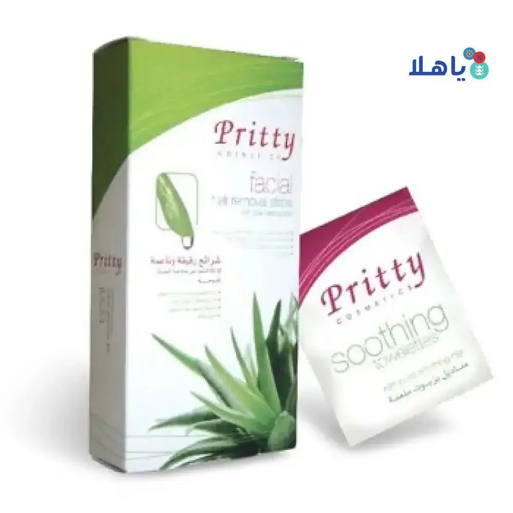 PRITTY - PRITTY FACIAL HAIR REMOVAL STRIPS. - Pharmazone - 