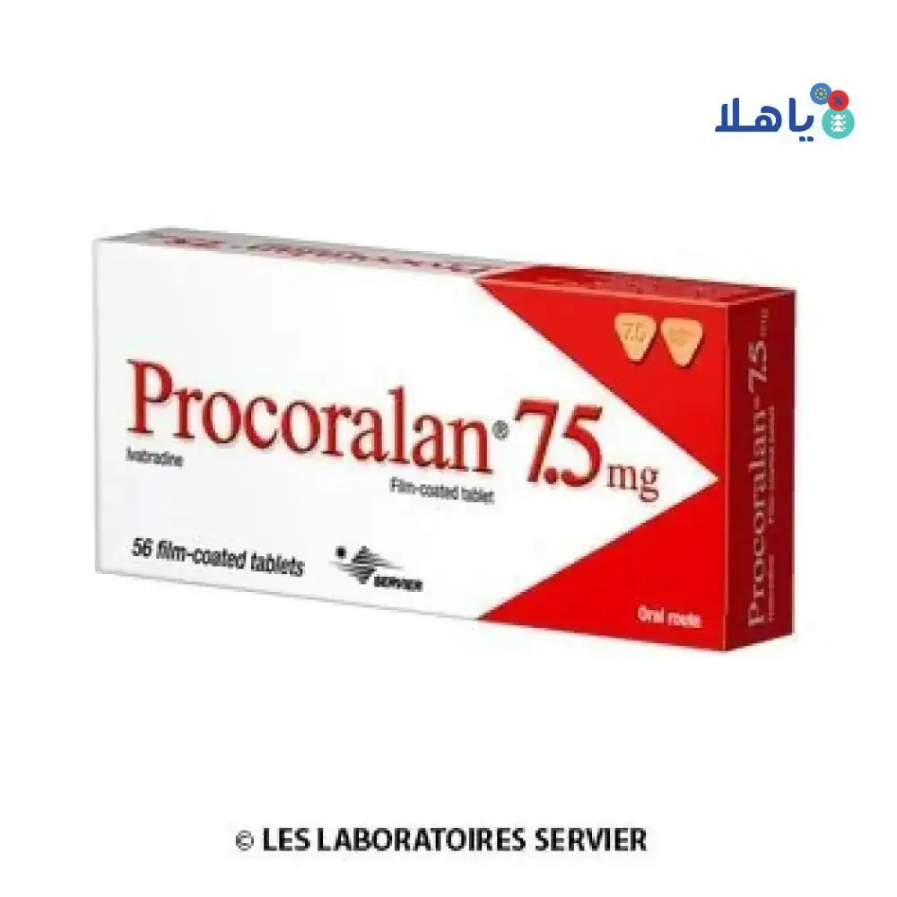 SERVIER - PROCORALAN 7.5MG 56 TABLETS - Pharmazone - 