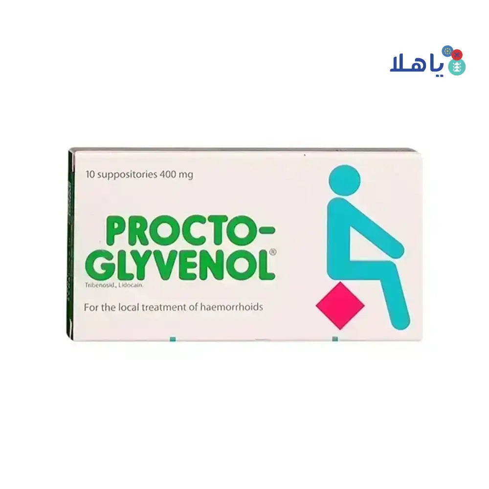 PROCTO GLYVENOL 400MG 10 SUPPO.