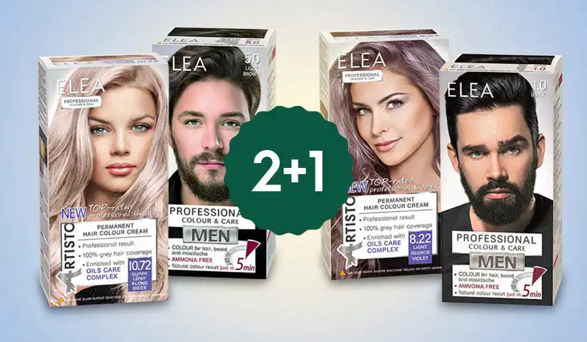 Hair dye products for men and women.
