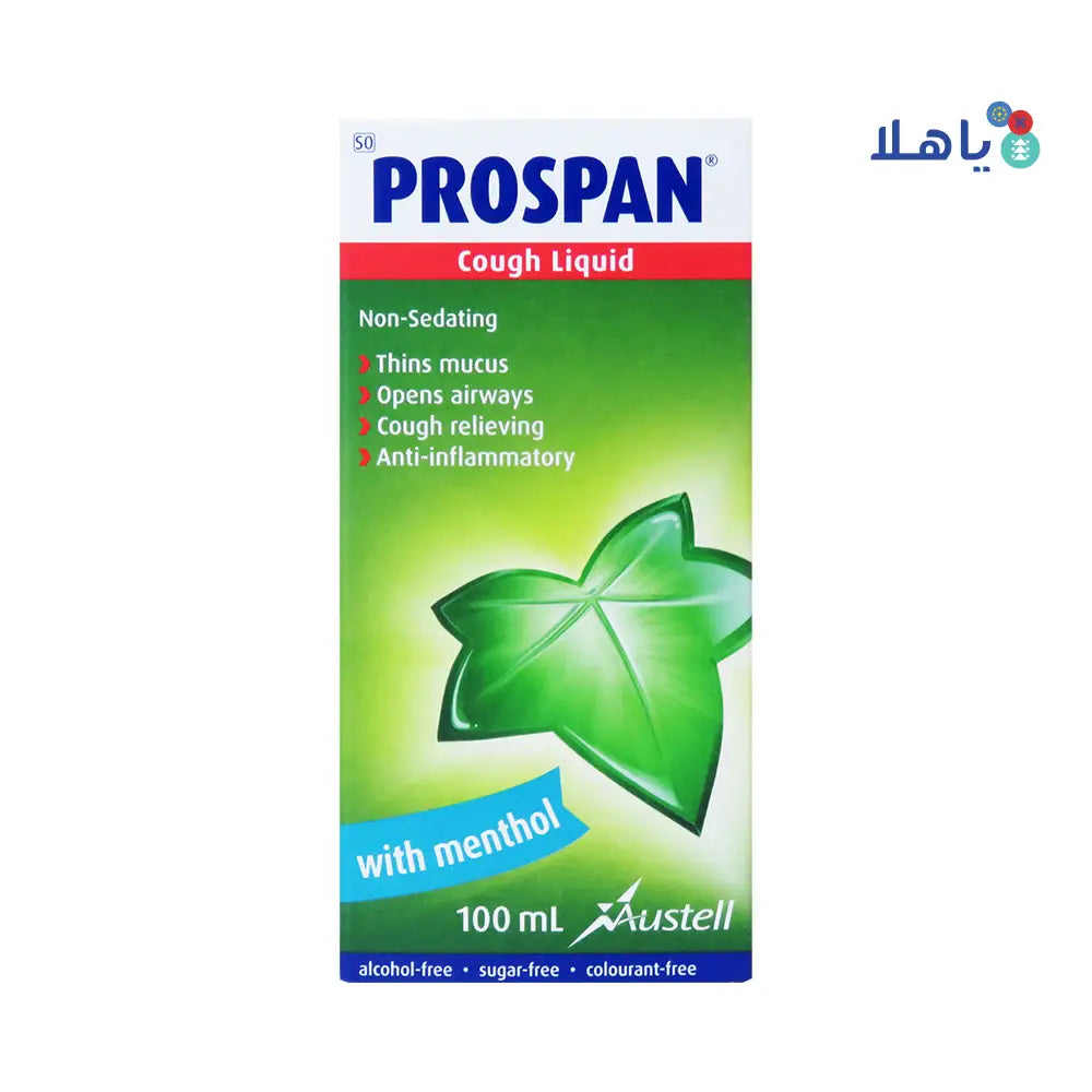 PROSPAN COUGH LIQUID WITH MENTHOL FOR ADULTS 100ML