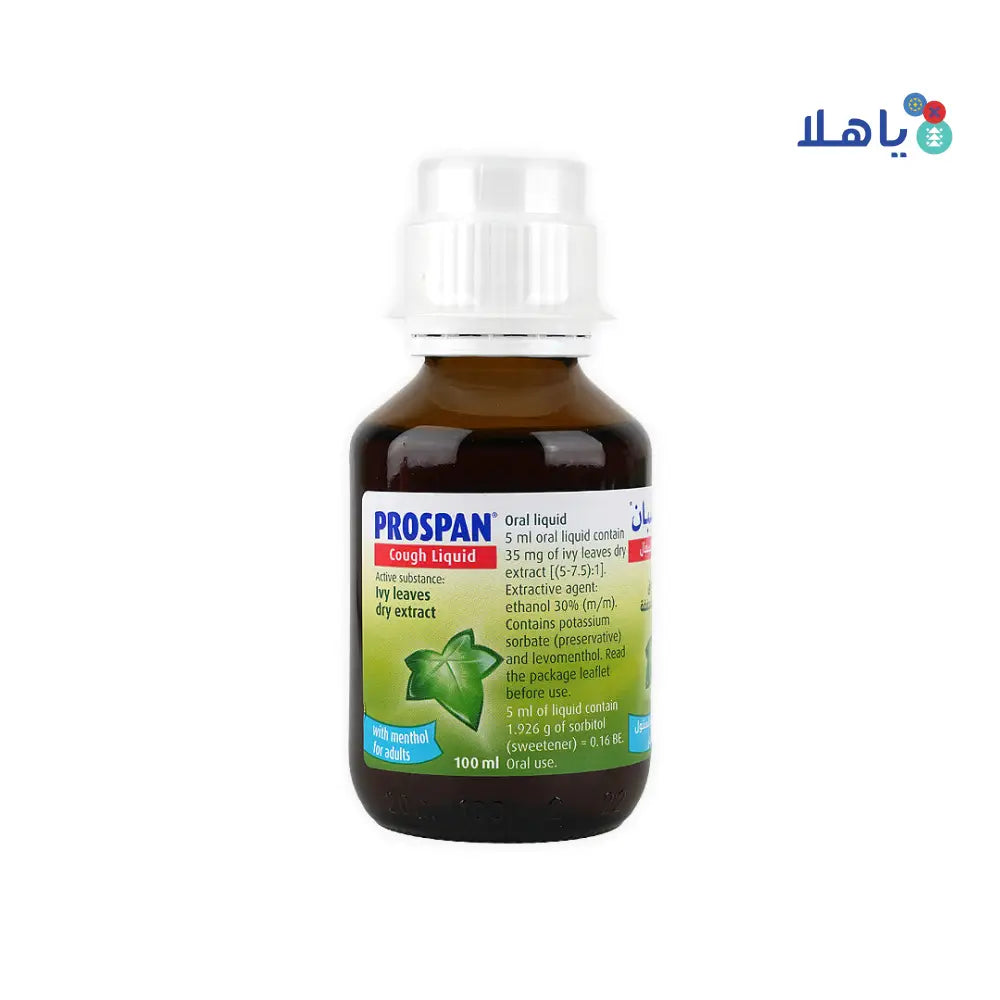 PROSPAN COUGH LIQUID WITH MENTHOL FOR ADULTS 100ML