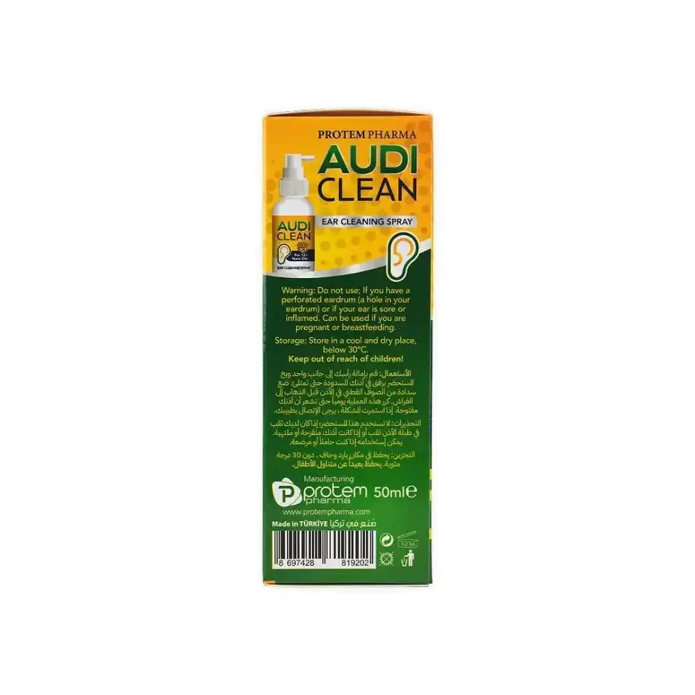 PROTEM PHARMA - PROTEM PHARMA AUDI EAR CLEANING SPRAY 50ML - Pharmazone - 