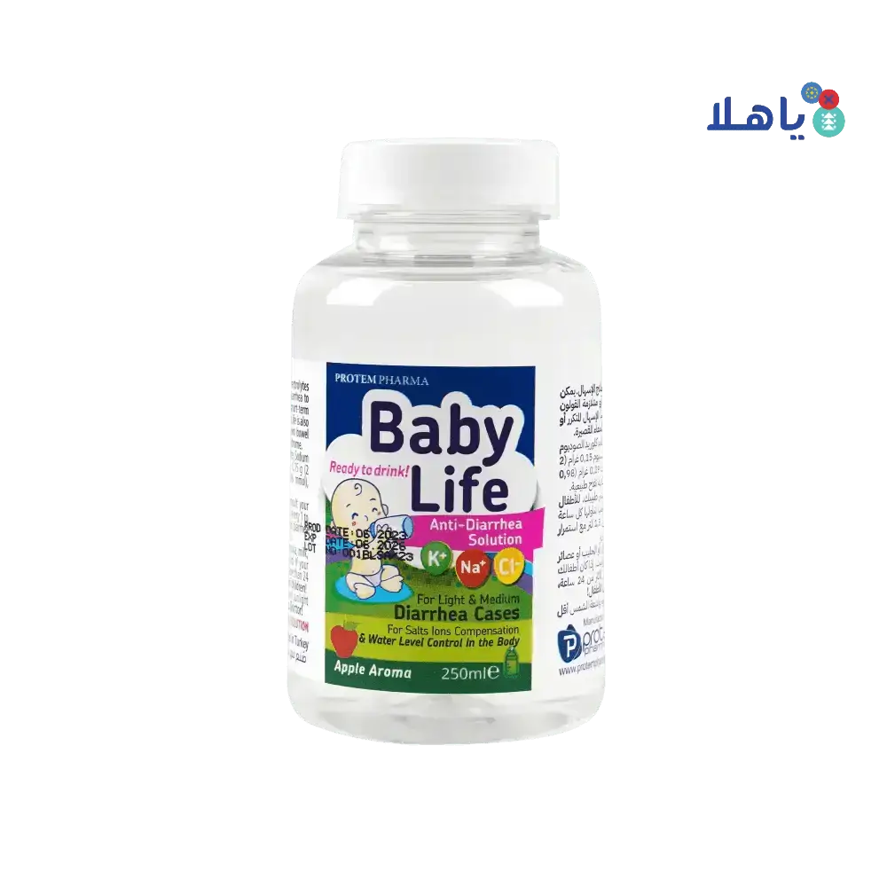 PROTEM PHARMA - Protem Pharma Baby Life Anti - Diarrhea Sol 250ml - Apple Aroma - Pharmazone - 