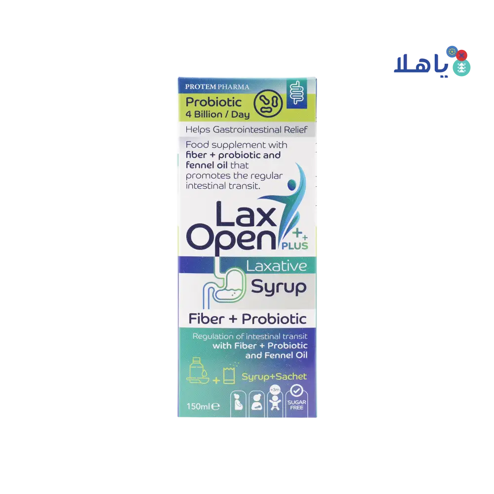 PROTEM PHARMA LAXOPEN PLUS LAXATIVE SYRUP 150ML