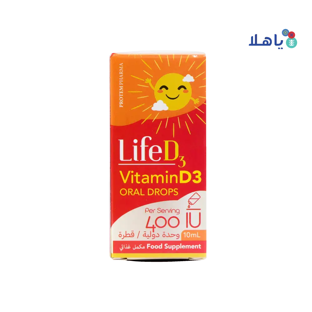 PROTEM PHARMA LIFE D3 ORAL DROPS 400IU 10ML