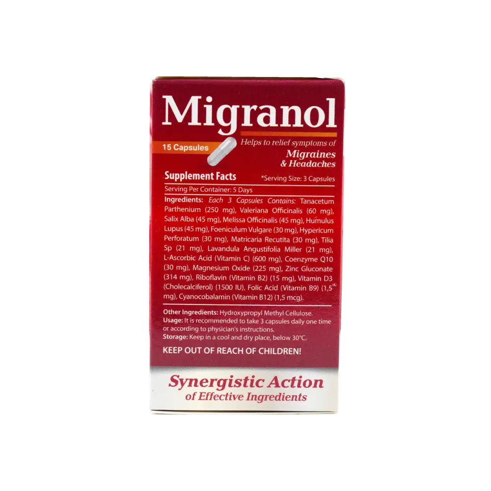 Protem Pharma Migranol 15 Capsules