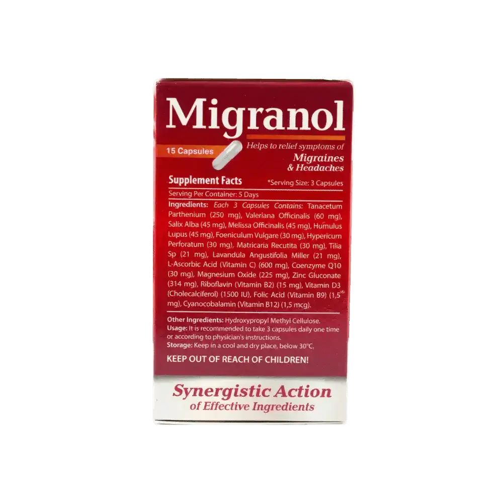 PROTEM PHARMA - Protem Pharma Migranol 15 Capsules - Pharmazone - 