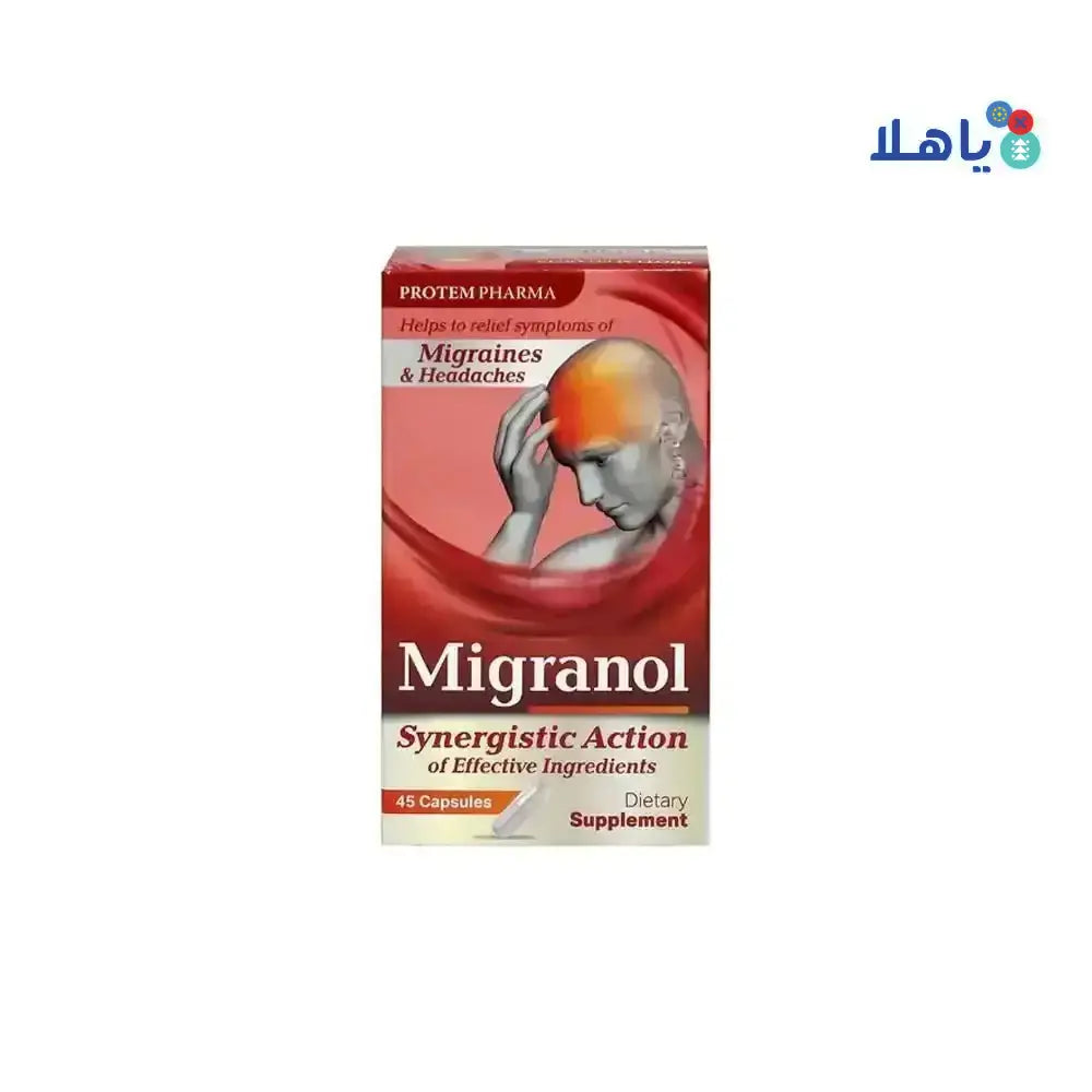 PROTEM PHARMA - PROTEM PHARMA MIGRANOL 45 CAPSULES - Pharmazone - 