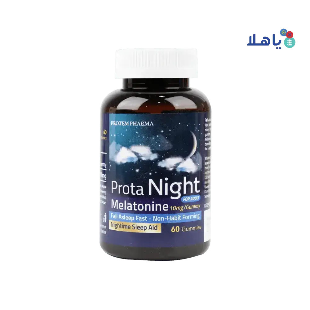 PROTEM PHARMA - Protem Pharma Prota Night ForAdult Melatonine 10mg 60Gummies - Pharmazone - 